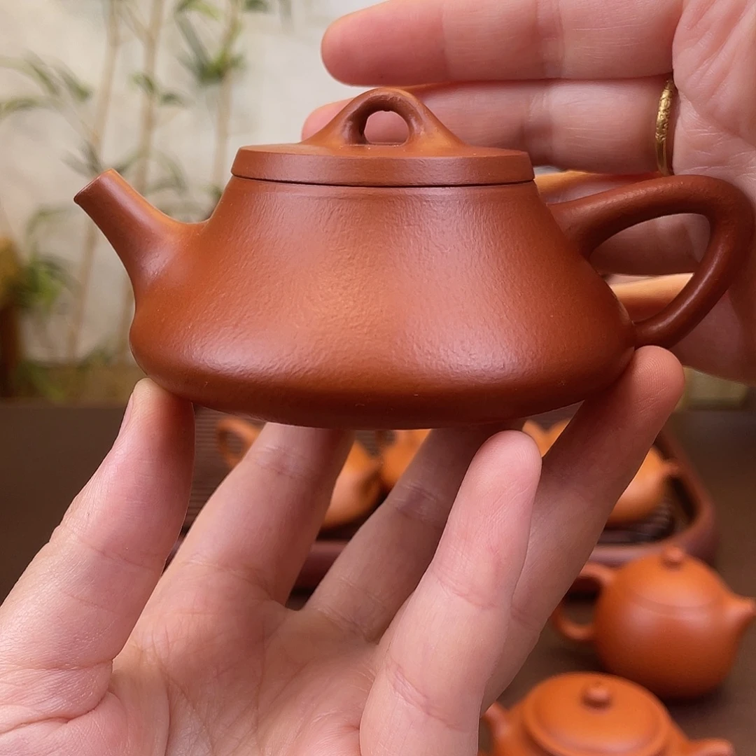茶壶紫砂全手工石瓢110cc