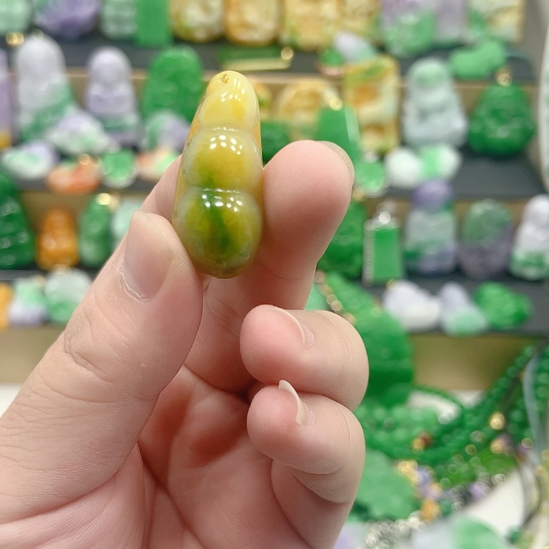 翡翠银S925镶嵌吊坠(赠链)