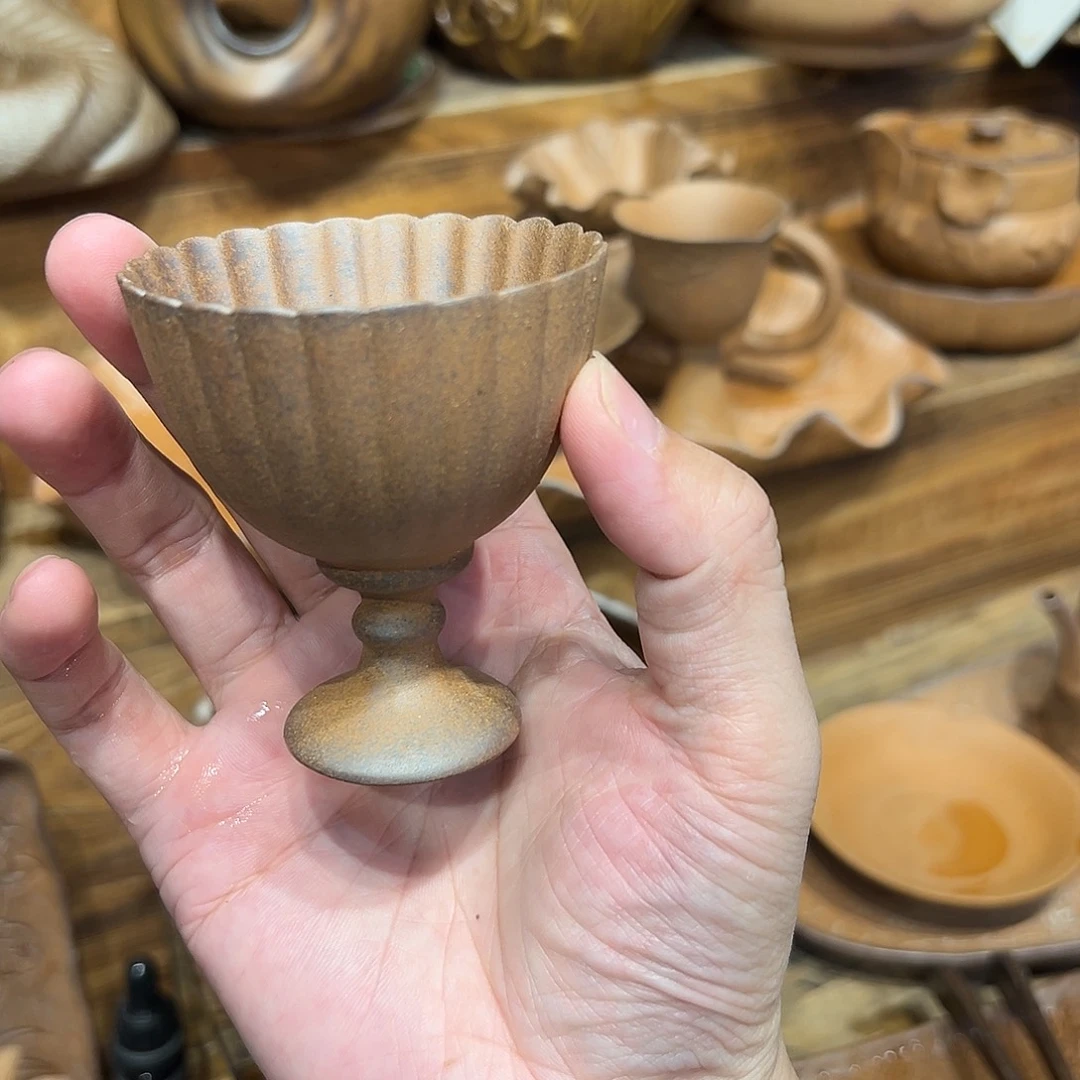 复古风格老陶泥系列茶盘茶具