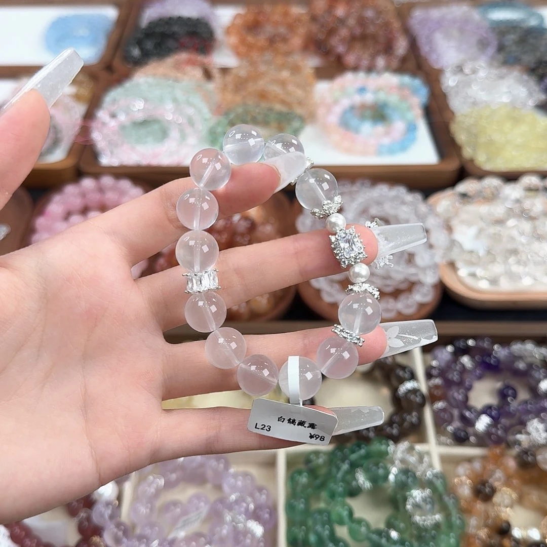 水晶手链未镶嵌奶白晶