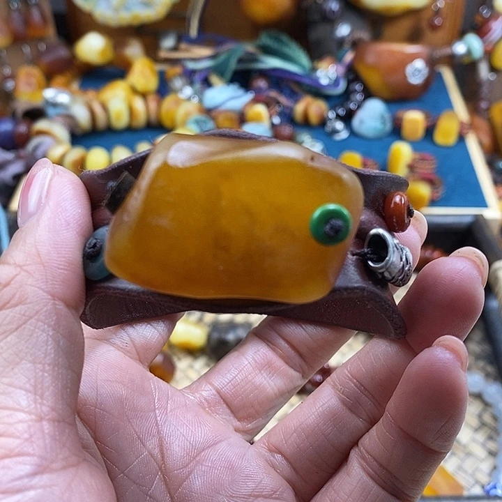 未镶嵌蜜蜡手镯手镯