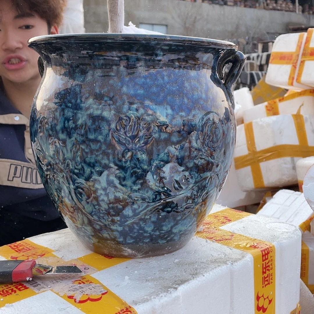 红陶宜兴紫砂花盆