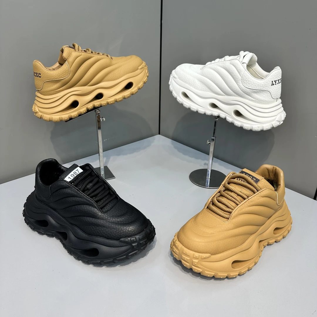 欧洲站潮牌新款男士运动时尚青春小众高端加厚网红个性潮流潮鞋