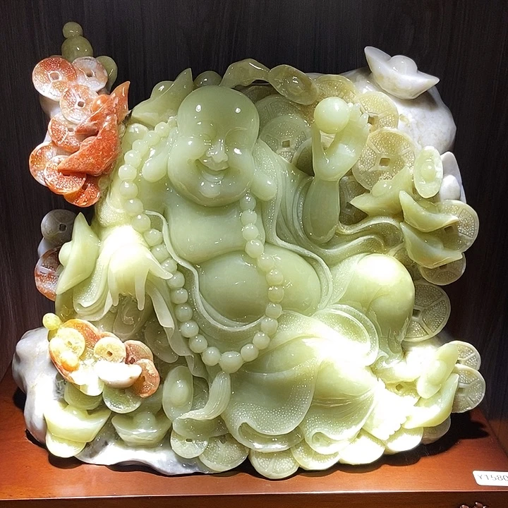 蛇纹石玉（覆膜）合金珠宝奇石