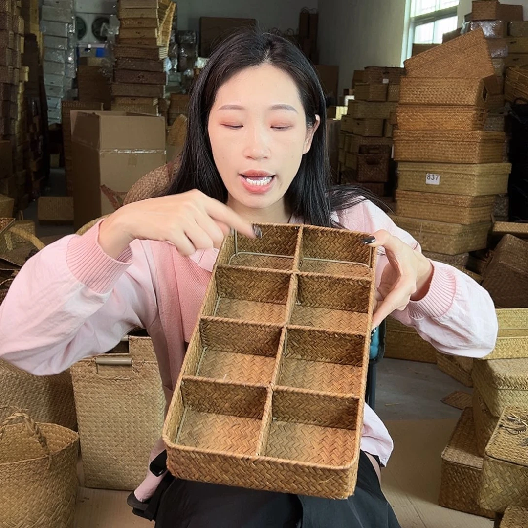 草编包/草编包收纳盒微瑕疵