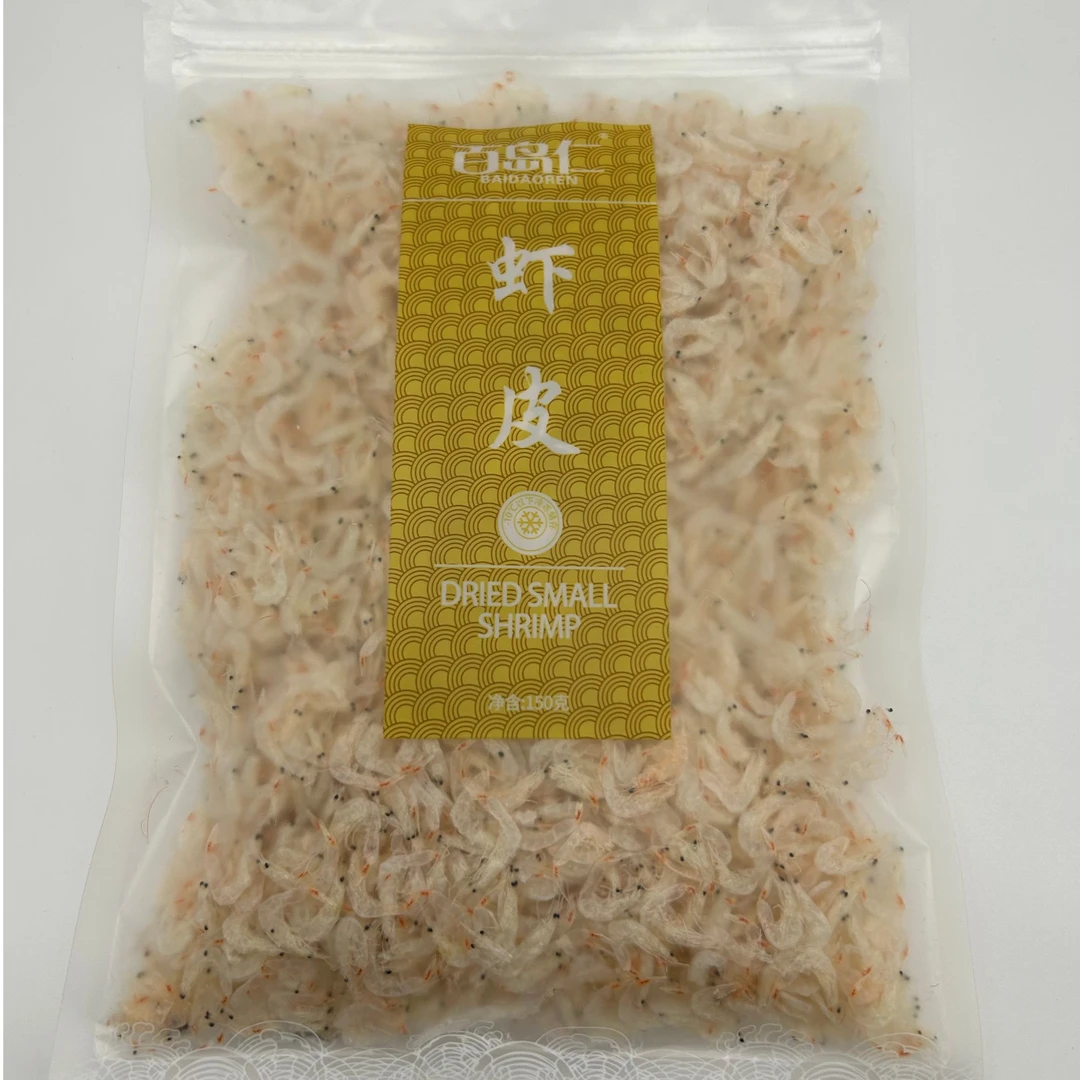 百岛仁淡干自然鲜熟虾皮多钙150克