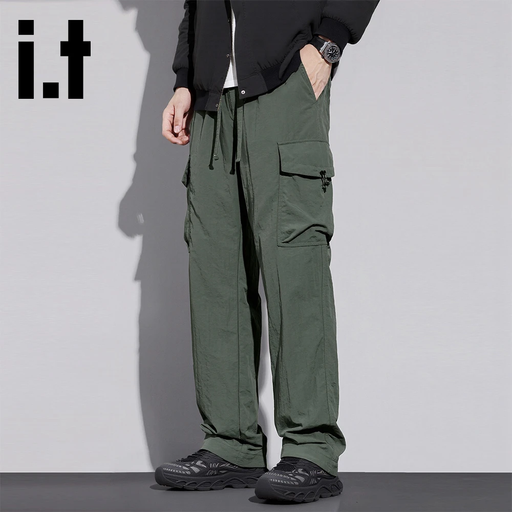 it:CHOCOOLATE工装休闲裤男生2025秋冬新款潮流多口袋设计感裤子