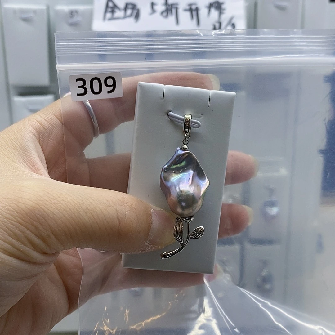颈饰合金淡水珍珠