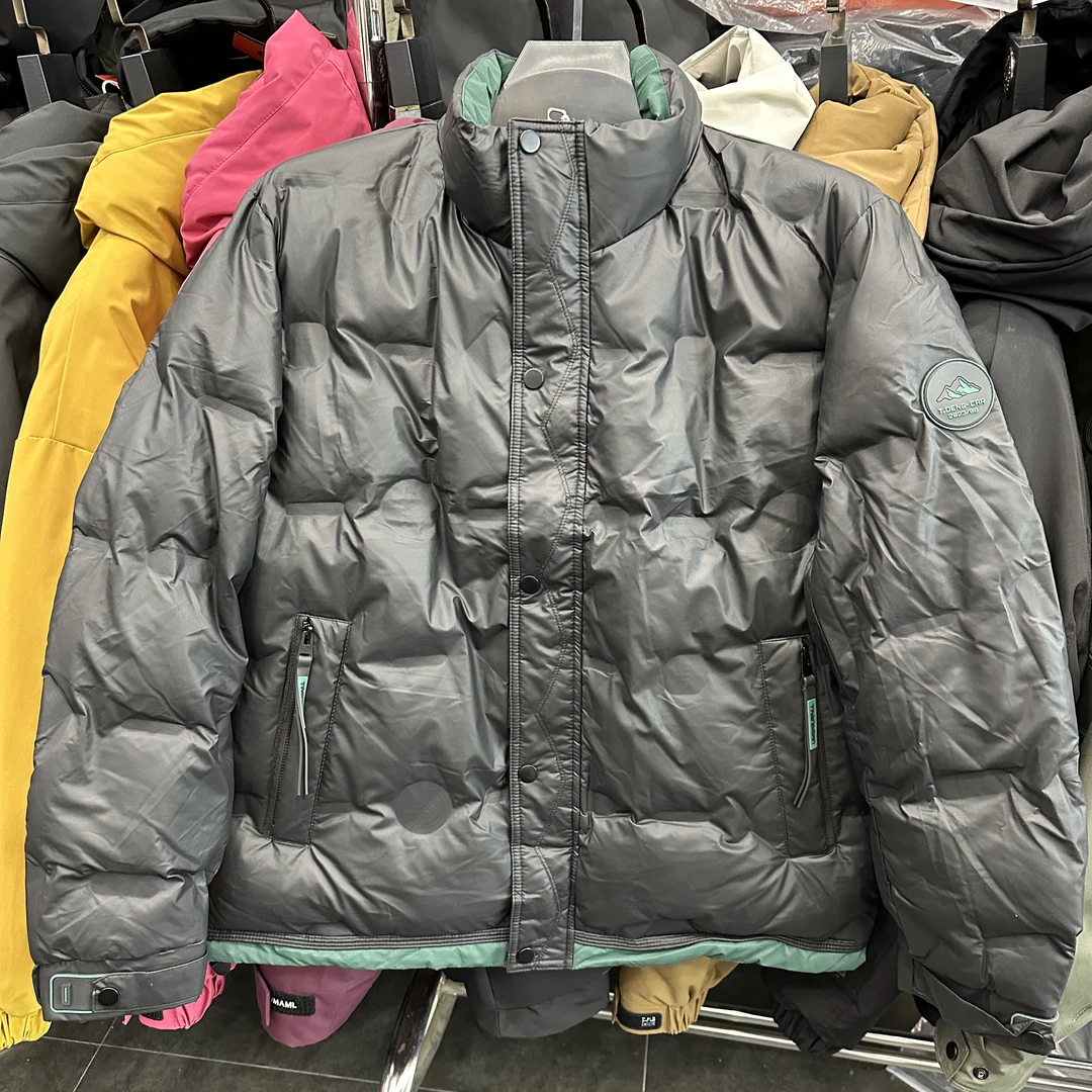 D66-冬季时尚百搭休闲宽松外穿纯色加厚防寒外套-G