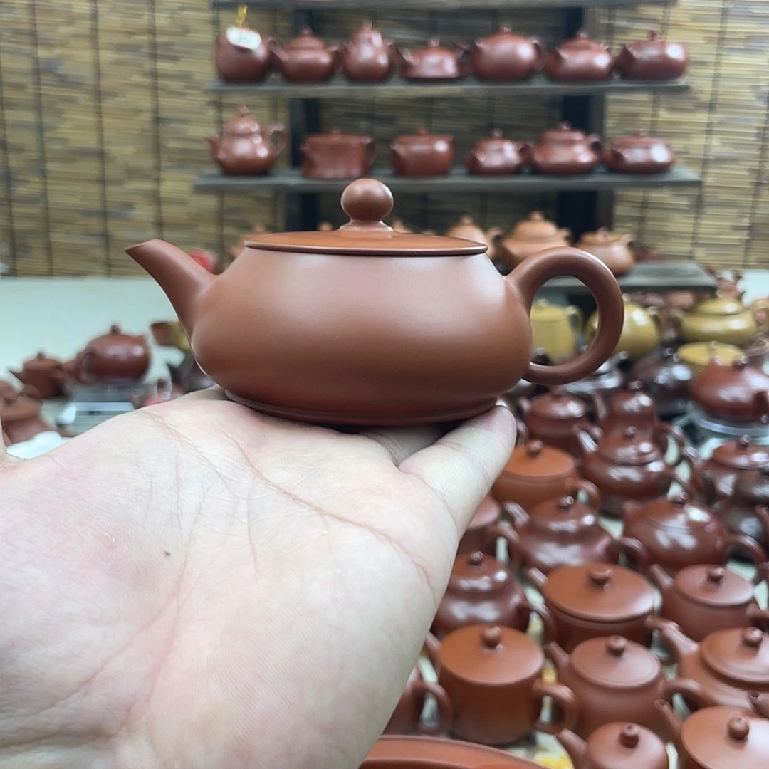 ┽***ｙ茶壶紫砂超薄胎明炉壶150毫升