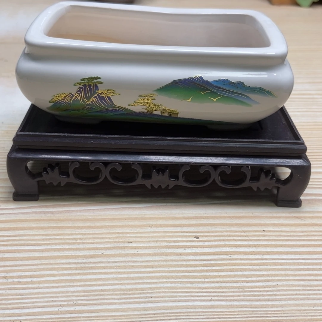 瓷片陶瓷花盆陶瓷艺术