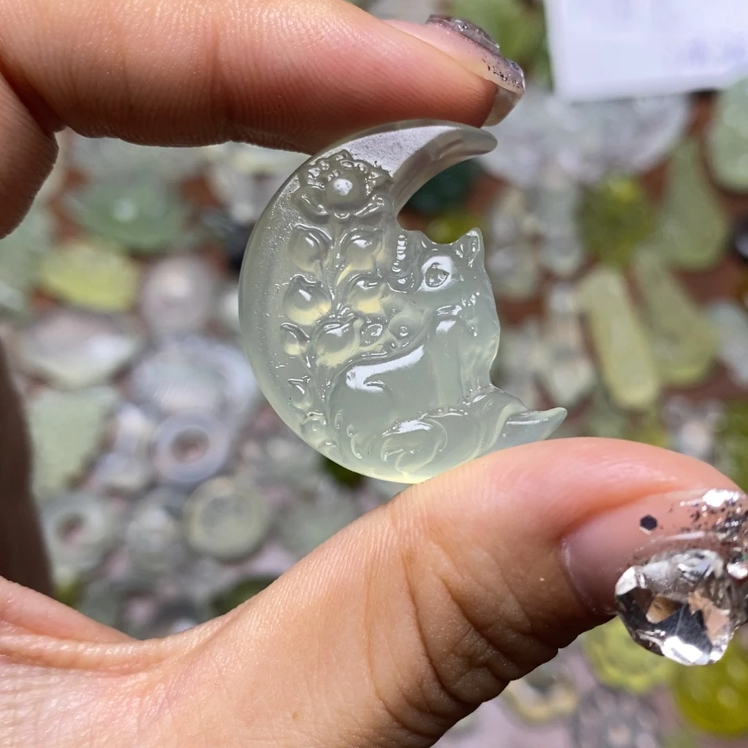 蛇纹石玉未镶嵌项链