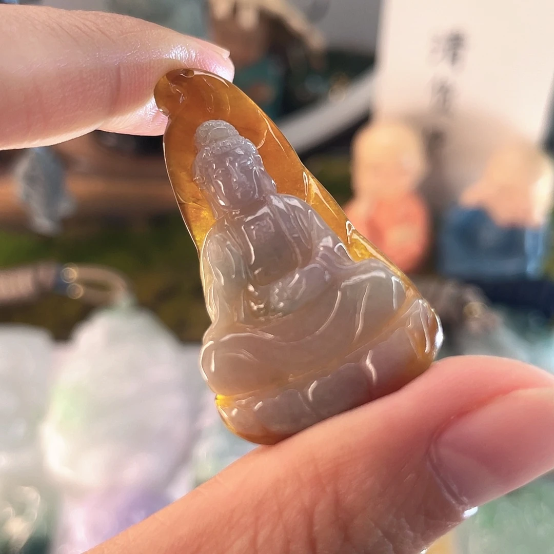 翡翠未镶嵌颈饰吊坠