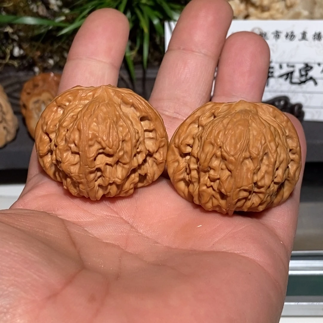 文玩核桃把件磨盘40