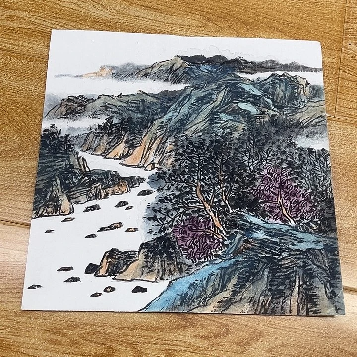 姜奇老师山水作品33×33
