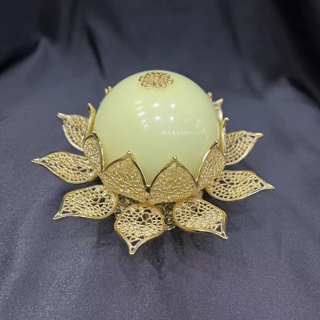 【华姐专属】夜光莲花流水 摆件