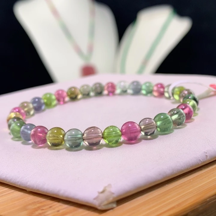 双色碧玺手链未镶嵌