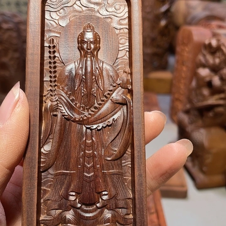 丹***莲非洲紫檀（红花梨）小号双面