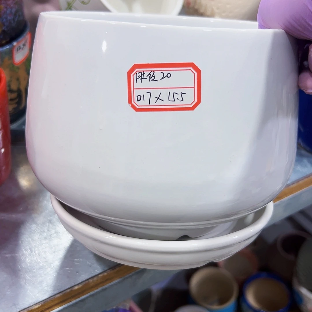 外贸尾单陶瓷花盆凑单10米包邮