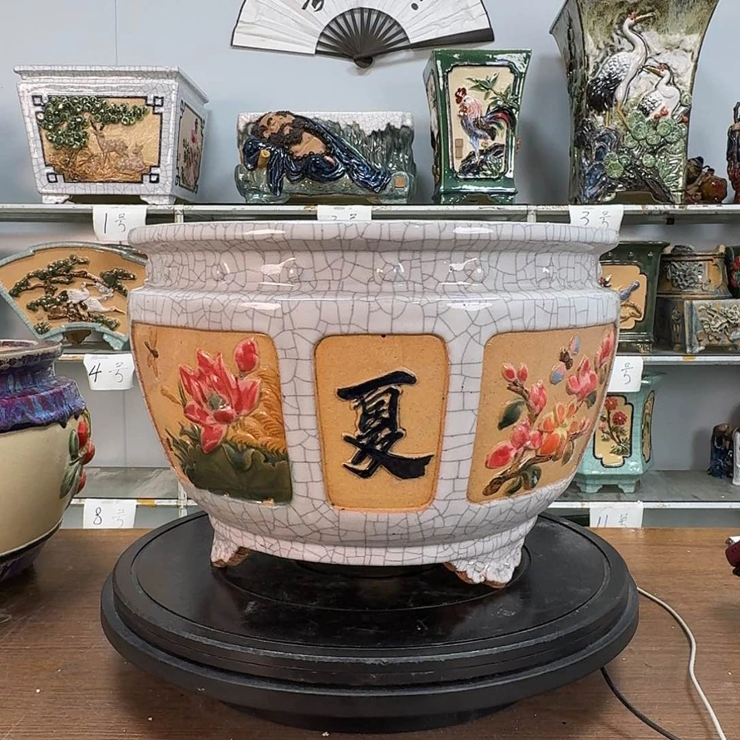 红陶他*石石湾盆350