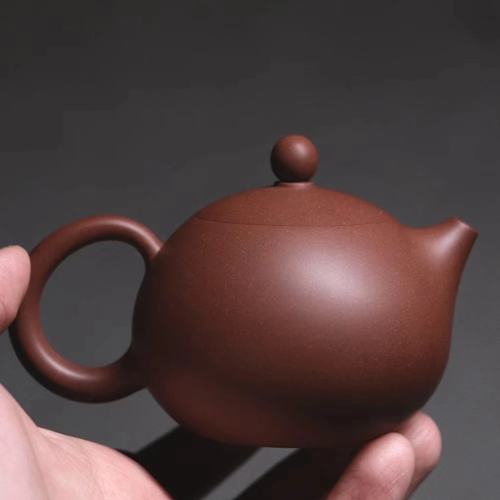 【小崔的茶事】陈钿西施手拉壶潮州纯手工原矿紫泥满天星泡茶壶110c