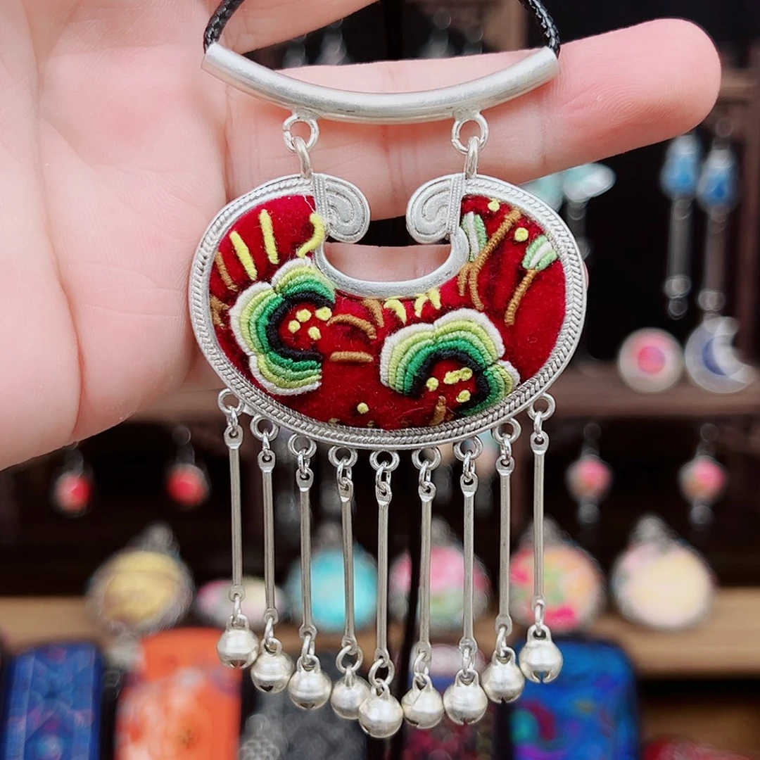 黄铜925银布艺手工