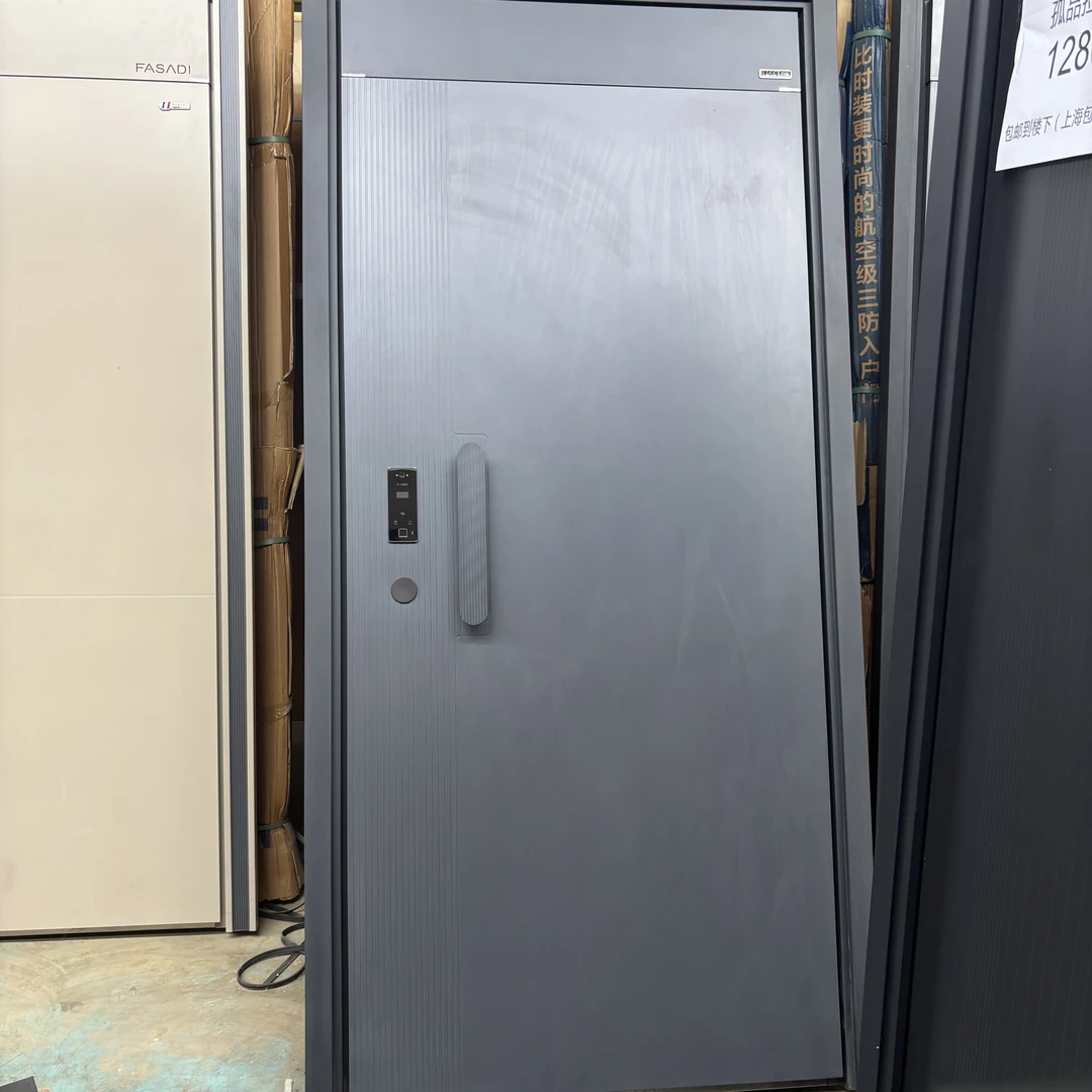【孤品】入户安全子母门隔音智能指纹锁防盗门