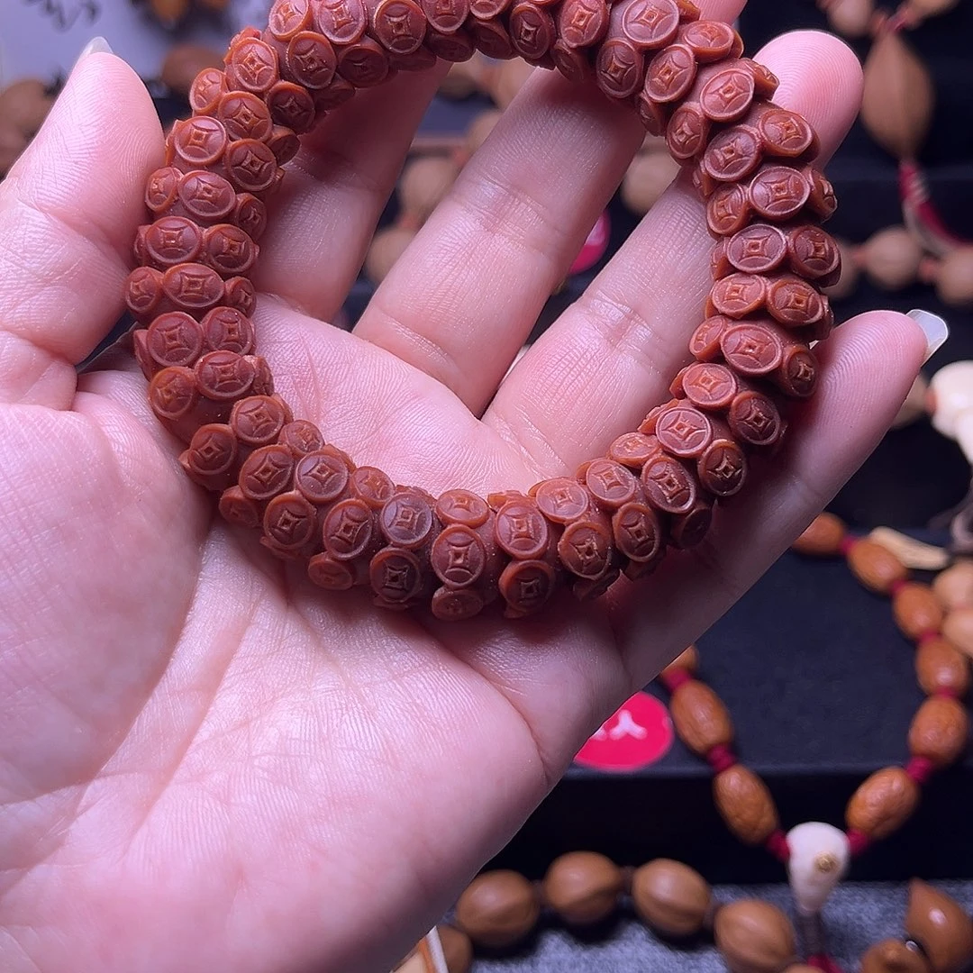 吊坠橄榄核橄榄核金饭碗手串