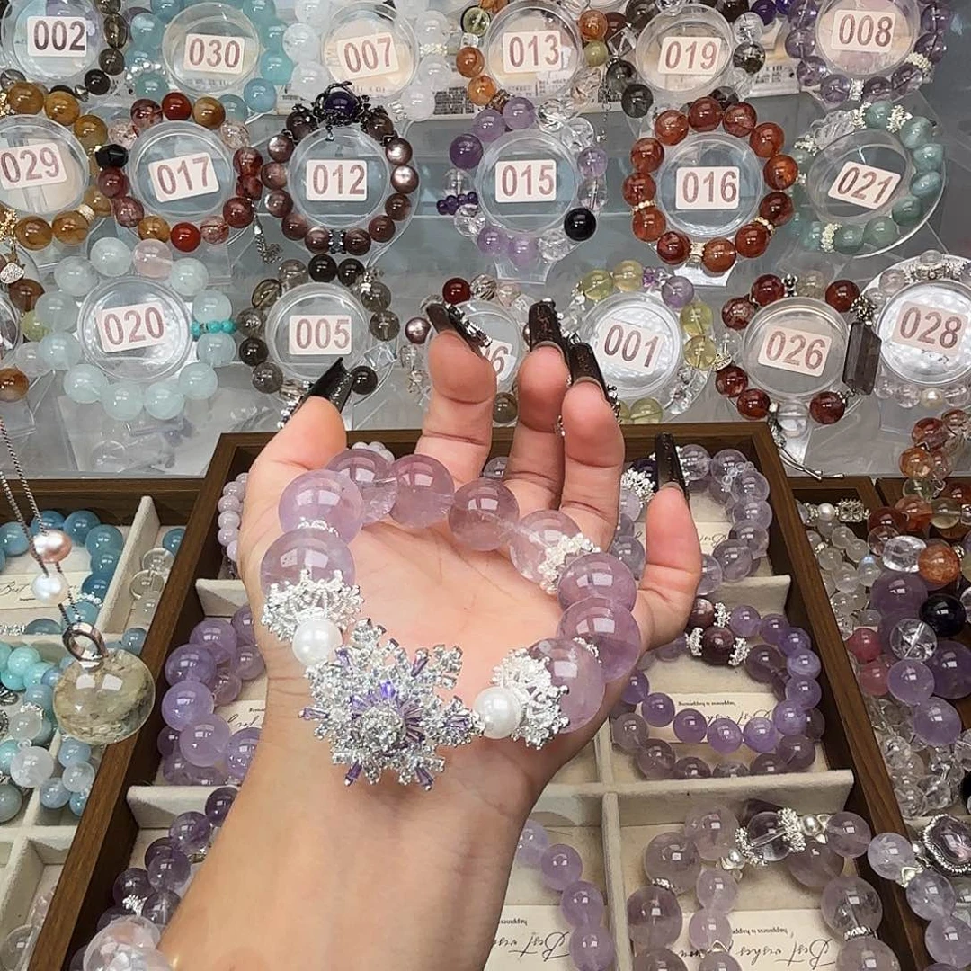 喵***e银S925镶嵌手链水晶