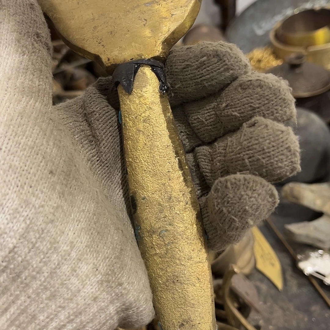 得***缘闪电购铜摆件工艺品