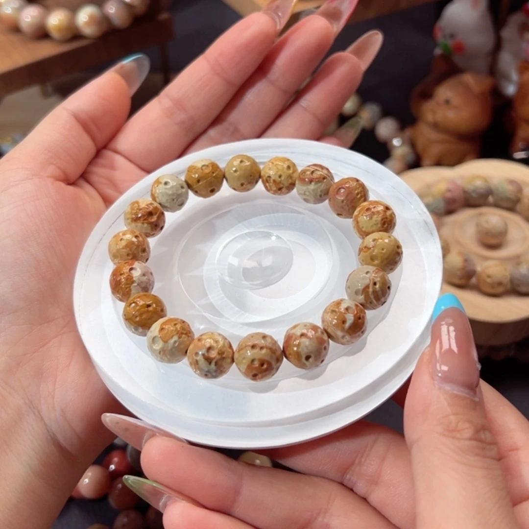 小***桃石英质玉手链未镶嵌64