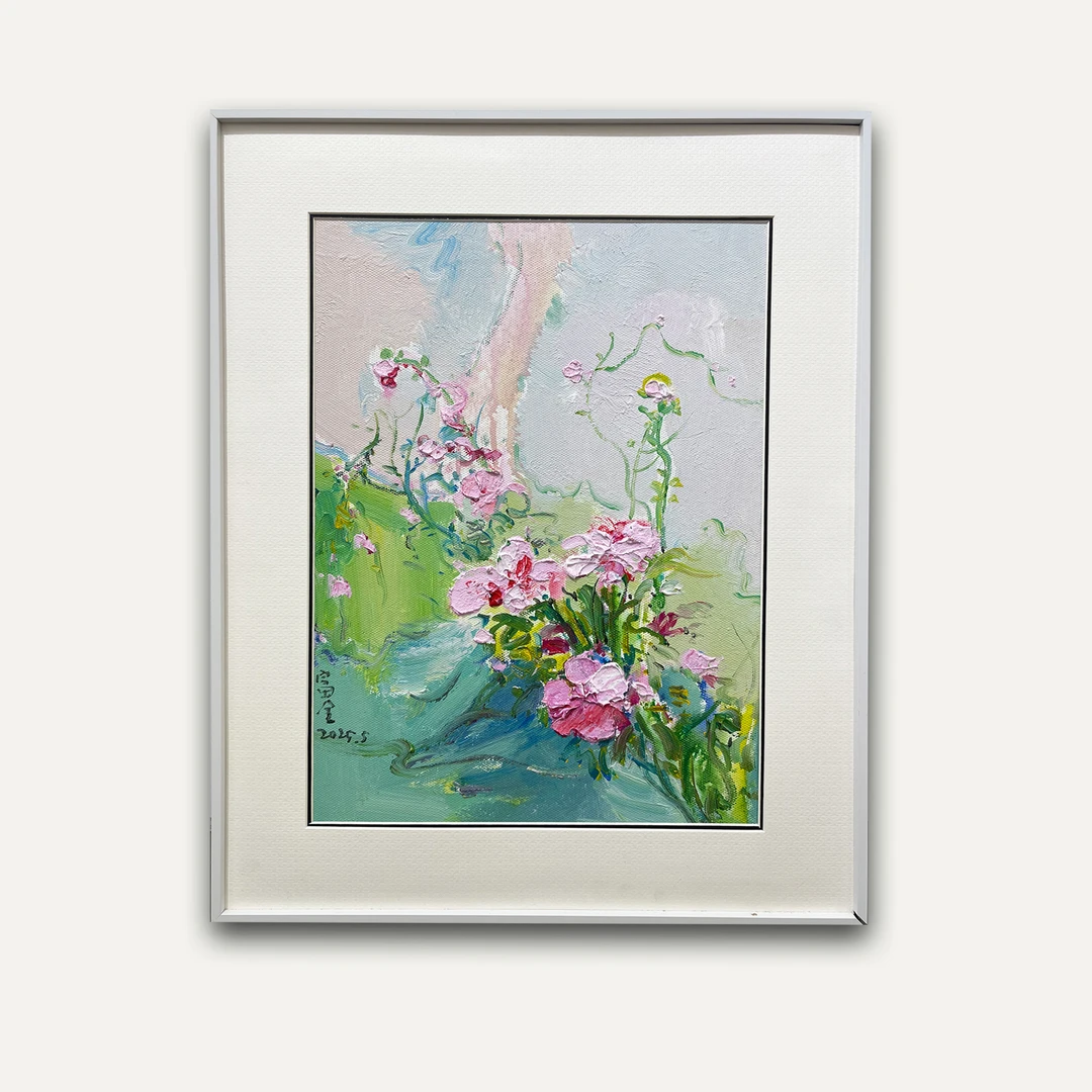 【云杉】40*50 原创 油画轻奢简约花卉装饰画适合餐厅床头温馨