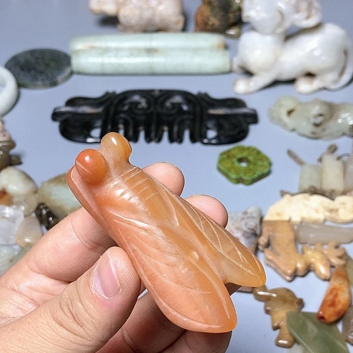 和田玉未镶嵌颈饰144