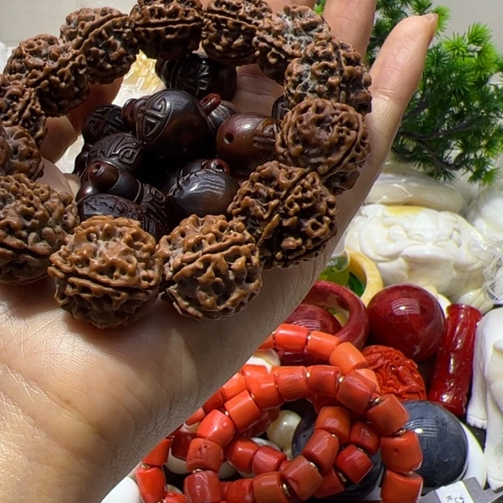 核桃手串/手链射红三通