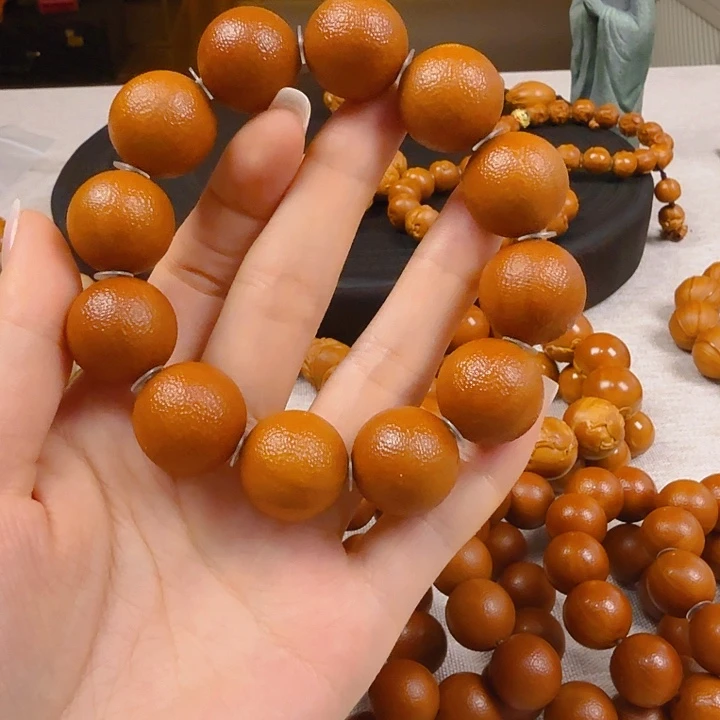 程***琳橄榄核手串/手链橘皮2.0