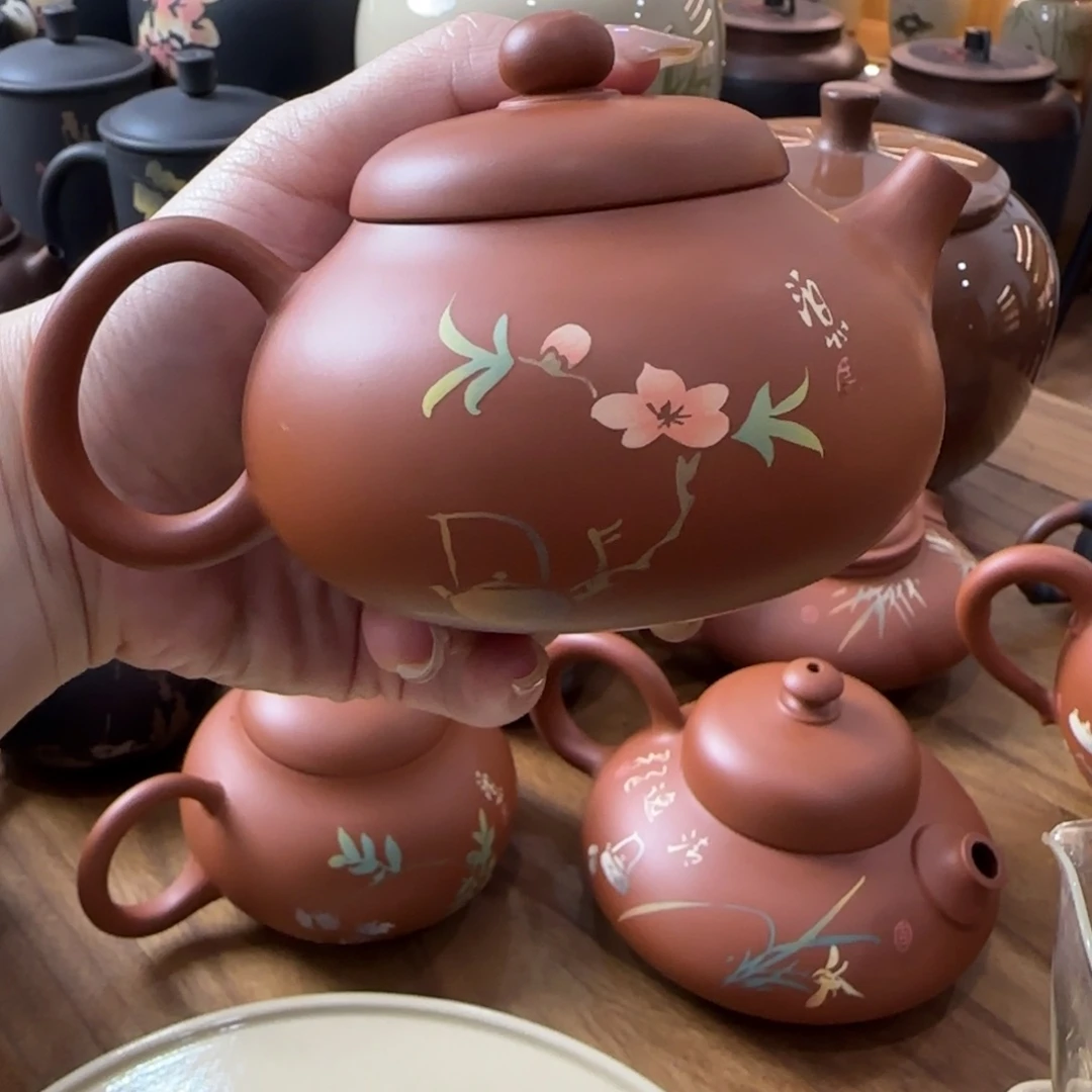 建水紫陶纯手工茶壶