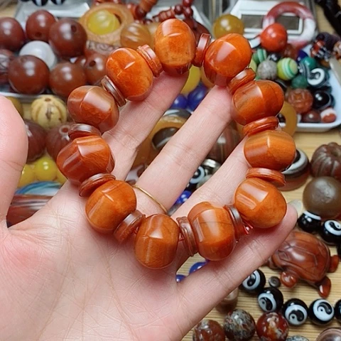 半***。玛瑙/玉髓合金珠宝半成品