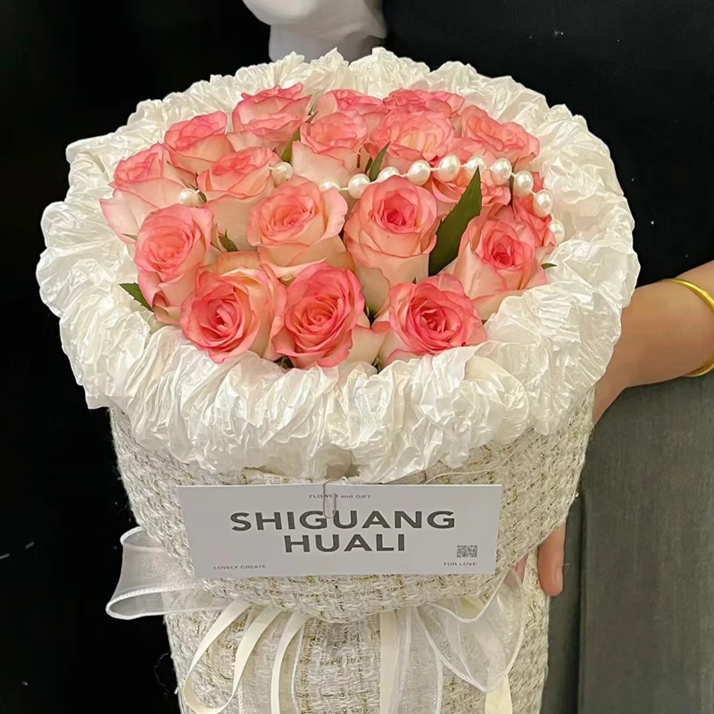 【你是生活的甜味剂】19朵爱莎玫瑰小香风花束送朋友爱人老婆鲜花跨年夜元旦节鲜花花束教师节礼物