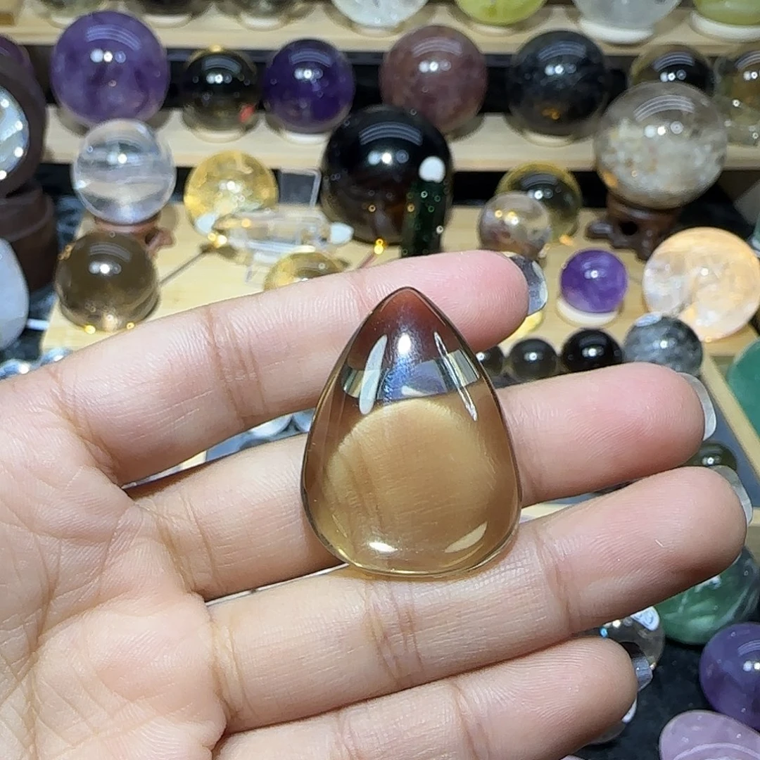 水晶珠宝半成品未镶嵌吊坠