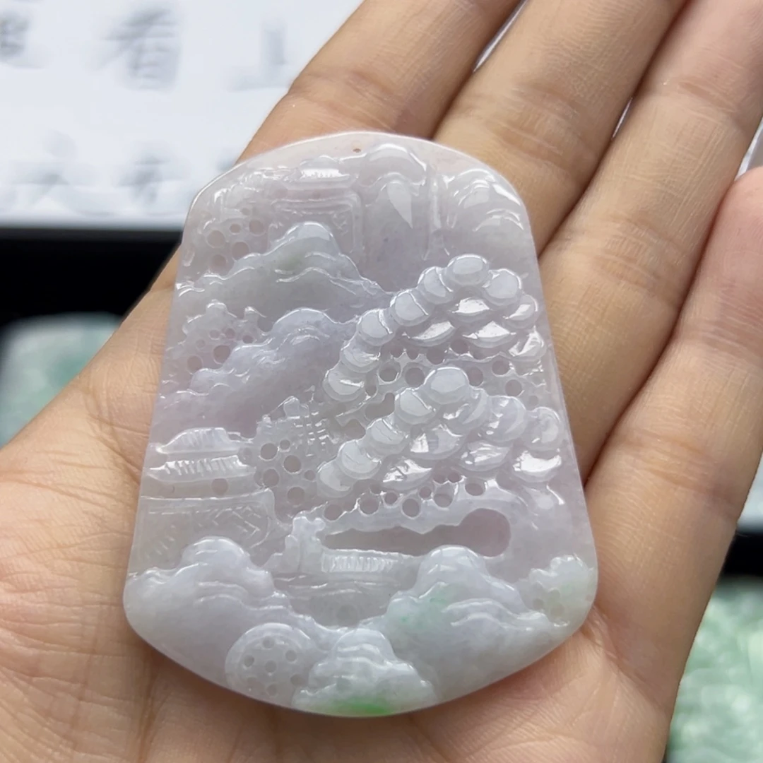 翡翠未镶嵌颈饰天然