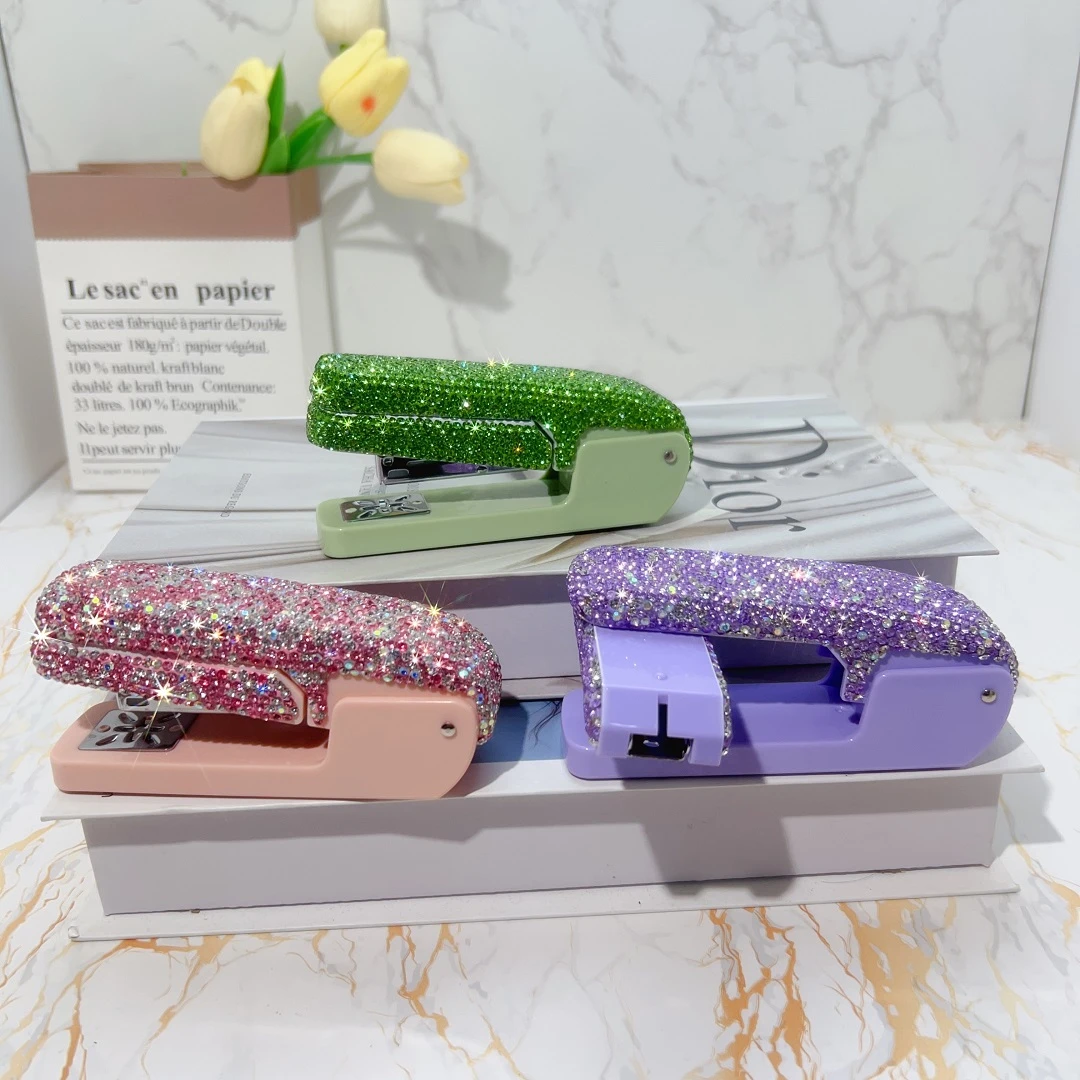 旋转订书机学生用多功能钉书器办公用省力型大号家用加厚型定书机