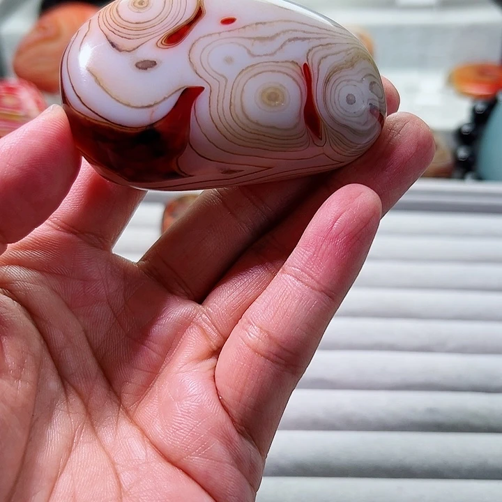 淡***志玛瑙/玉髓未镶嵌手把