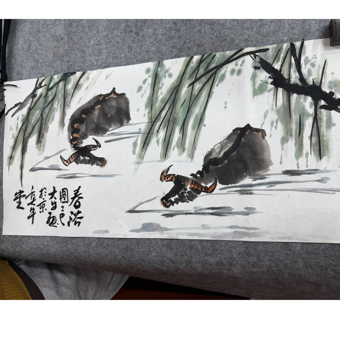 邢院长-大牛老师现场绘画大写意牛