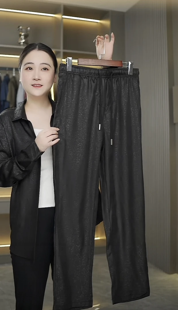 【官方正品】【油皮老料裤子】男士秋季免烫抗皱休闲透气裤子