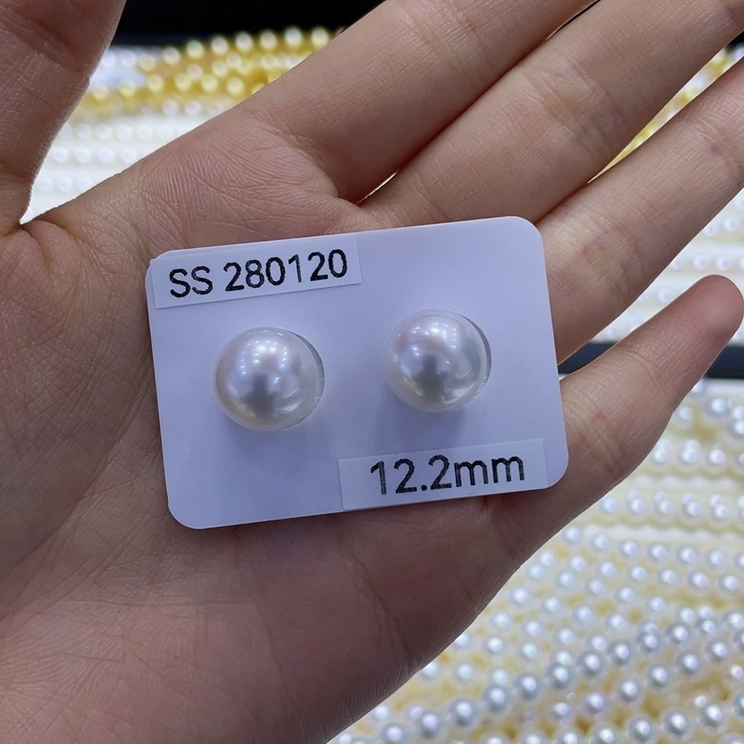 美***3海水珍珠裸珠澳白维纳斯12.2