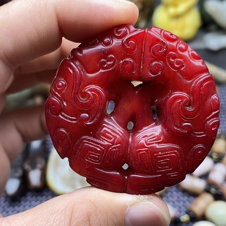 未镶嵌蛇纹石玉颈饰