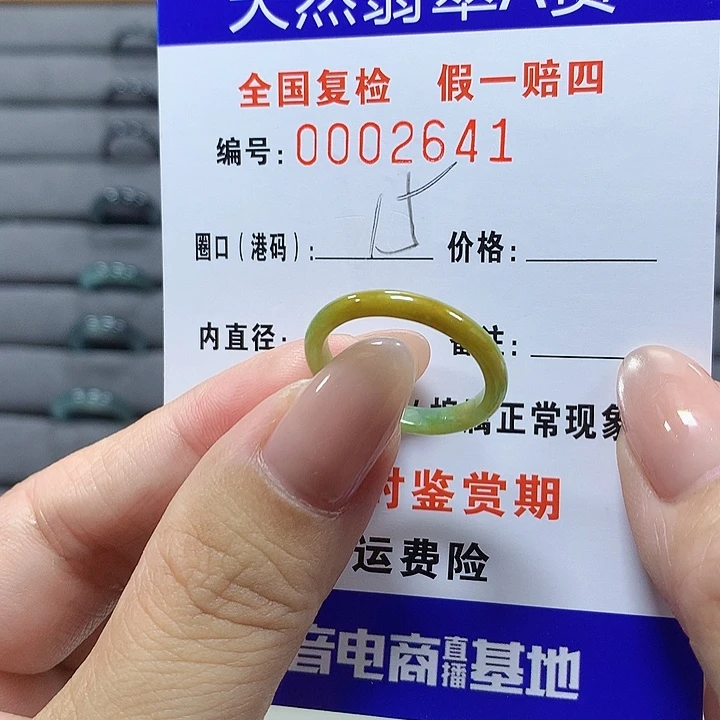 未镶嵌戒圈翡翠2641