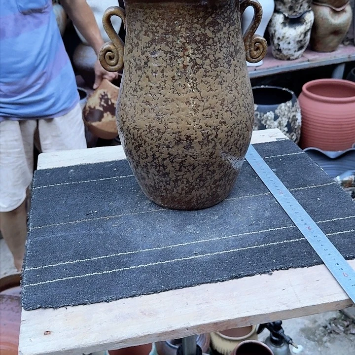 紫砂花盆高度32口径19