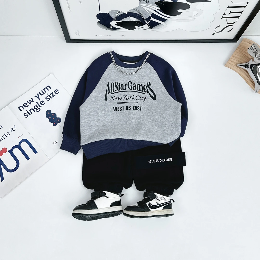 儿童卫衣长袖2025新款春装男童春秋上衣简潮 YC8503 悠悠童话童装