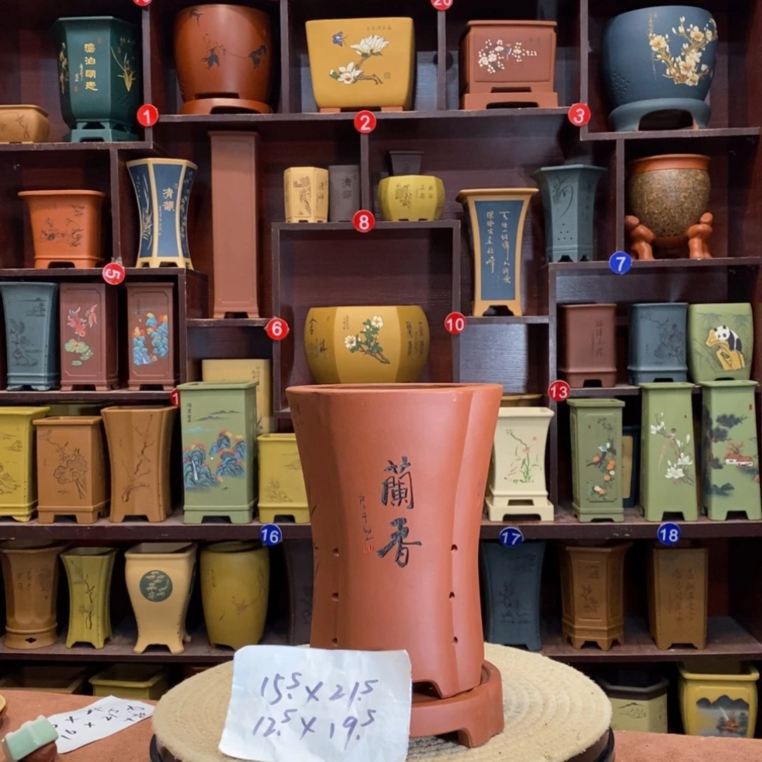 紫砂花盆紫砂花盆